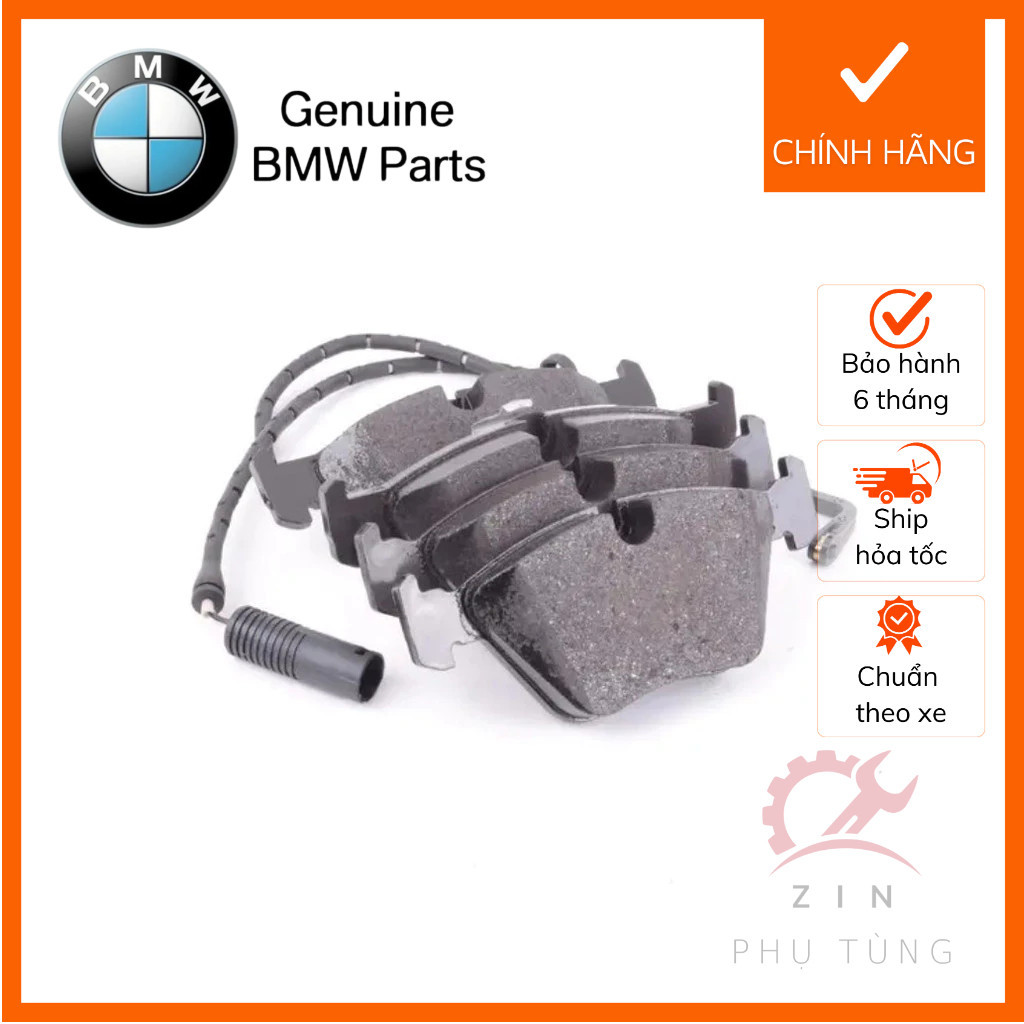 [CHÍNH HÃNG] Má phanh trước ( bố thắng trước ) BMW 5 series 520i 525i 528i E39 34112157590 2157590 O