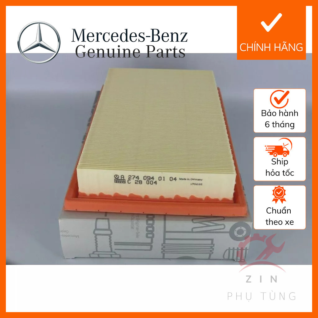 [Chính Hãng] Lọc gió động cơ Mercedes benz GLC, C200, C250,C300 W205, E180 E200, E250, E300 W213 A2740940104