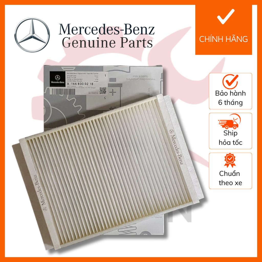 [Chính Hãng] Lọc gió điều hòa ngoài Mercedes GLC ,GL C200, C250,C300 W205, E W213, GLS W166 -A1668300218