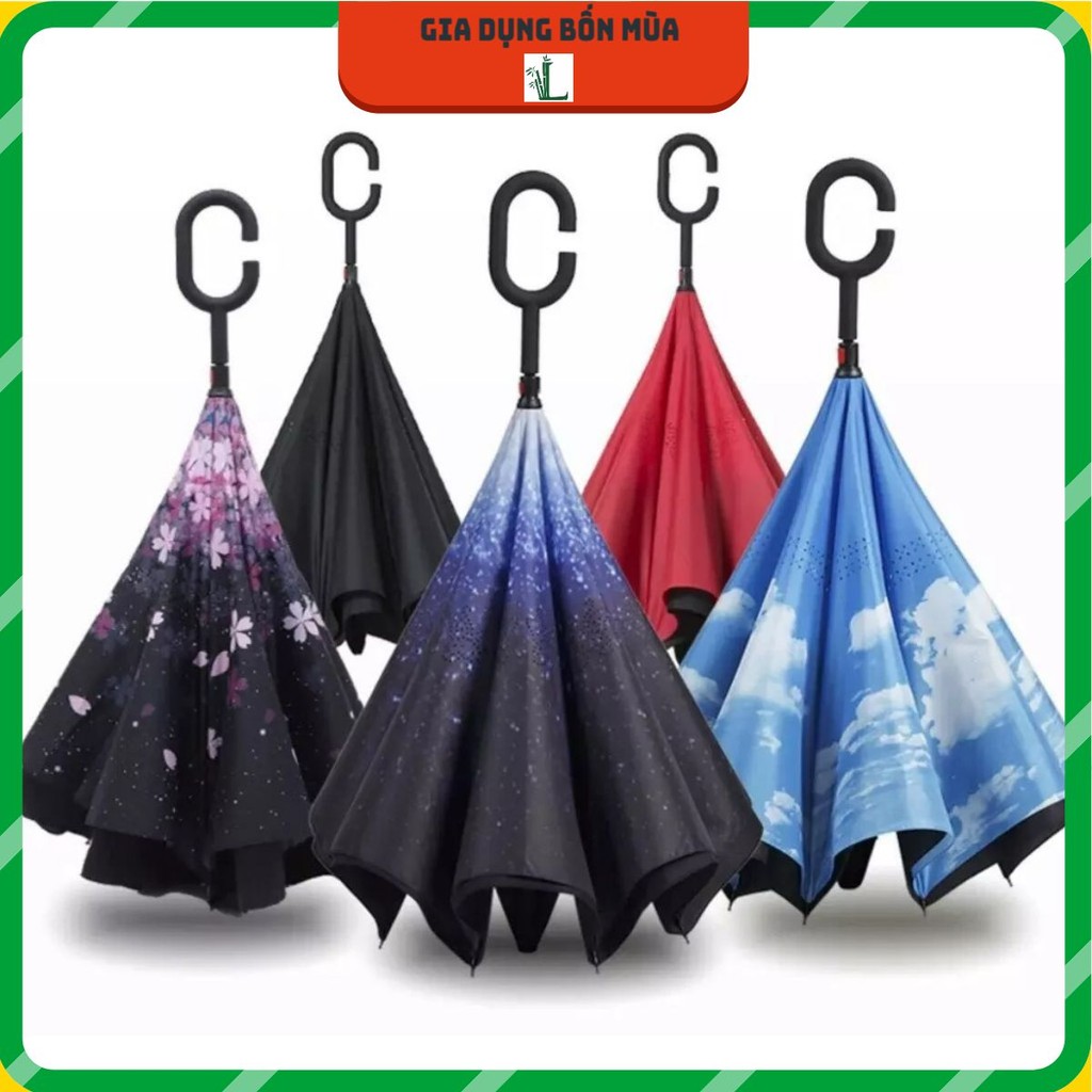 Ô gấp ngược thông minh tiện lợi, ô gấp ngược đi ô tô kiểu Nhật.dù gấp gọn.dù ngược gấp gọn.