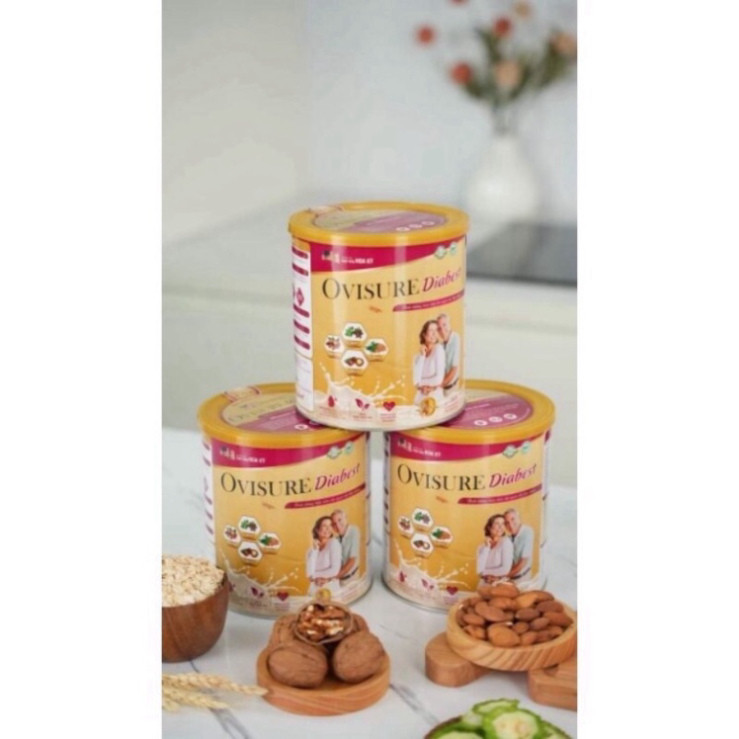 Sữa hạt tiểu đường Ovisure Diabest lon 650g chính hãng date mới
