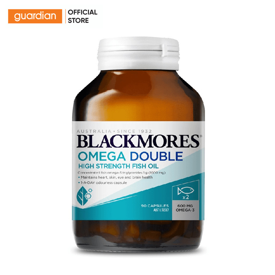 Viên Uống Hỗ Trợ Tim Mạch Blackmores Omega Double High Strength Fish Oil 90 Viên | BigBuy360 - bigbuy360.vn