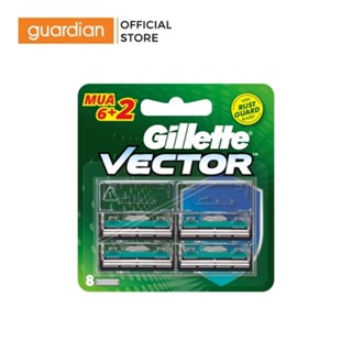 Lưỡi Dao Cạo Râu Gillette Vector 6+2 Vỉ 8 Cái
