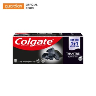 Bộ 2 Kem Đánh Răng Colgate Khử Mùi, Diệt Khuẩn Than tre Hàn Quốc Sạch Thuần Khiết 120g x 2