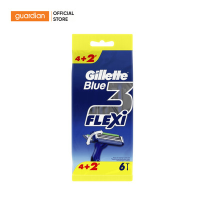 Dao Cạo Râu Gillette Blue 3 Flexi - Gói 4+2 Cây