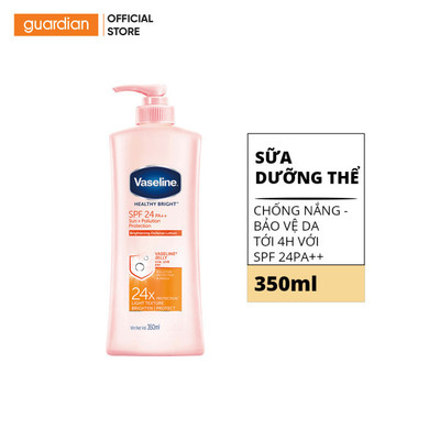 Sữa Dưỡng Thể Chống Nắng Bảo Vệ Da Tới 4H Vaseline Spf24 Pa++ Sun + Polluion Protection 350ml