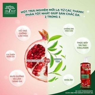 Sữa Tắm Dưỡng Sáng Da Deleaf 450ml
