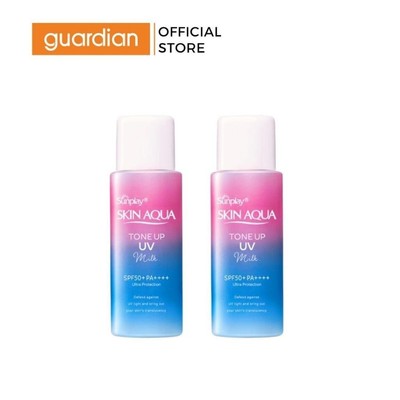 Combo 2 Sữa Chống Nắng Hỗ Trợ Hiệu Chỉnh Sắc Da Skin Aqua Tone Up UV Milk Lavender 50g x2