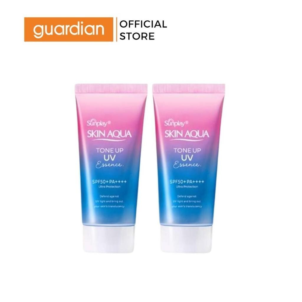 Combo 2 Tinh Chất Chống Nắng Sunplay Skin Aqua Tone Up Uv Essence Lavender Spf50+ Pa++++ 50Gr