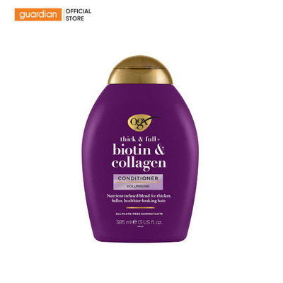 Dầu Xả Biotin & Collagen Giúp Tóc Trông Dày Hơn OGX 385ml