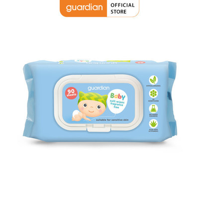 Khăn Ướt Trẻ Em Guardian Không Mùi 90 Tờ