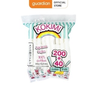  Bông Tẩy Trang Nhật Bản Kokimi 240 Miếng Vuông 