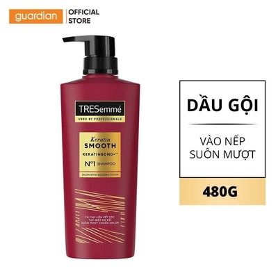 Dầu Gội TRESemmé Keratin Smooth Suôn Mượt Vào Nếp 480G