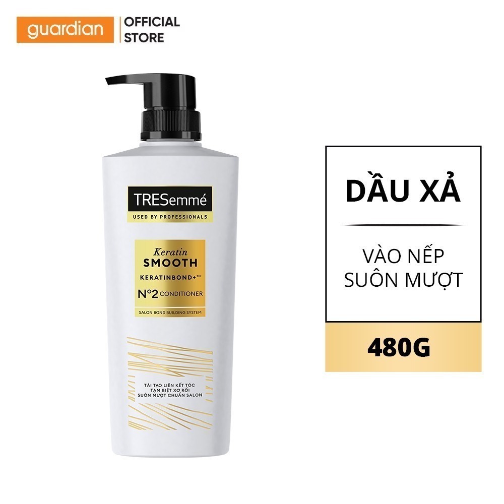 Dầu Xả TRESemmé Keratin Smooth Vào Nếp Suôn Mượt 480G