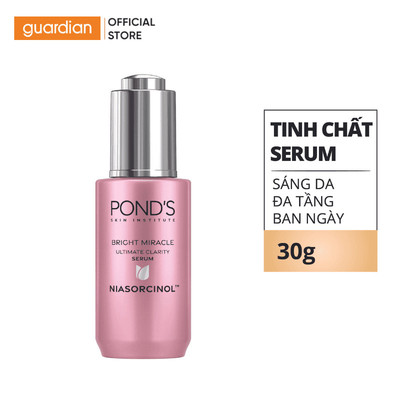 Tinh Chất Serum Dưỡng Sáng Đa Tầng Ban Ngày Pond'S Bright Miracle Giúp Mờ Thâm Sạm Với 50X Niasorcinol 30Gr