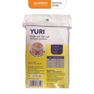 Quần Lót Giấy Nữ Yuri Size L 5 Cái