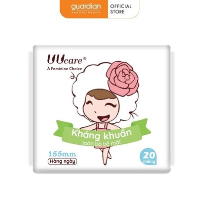 Băng Vệ Sinh Young Girl Hàng Ngày 15Cm UUcare Gói 20 Miếng