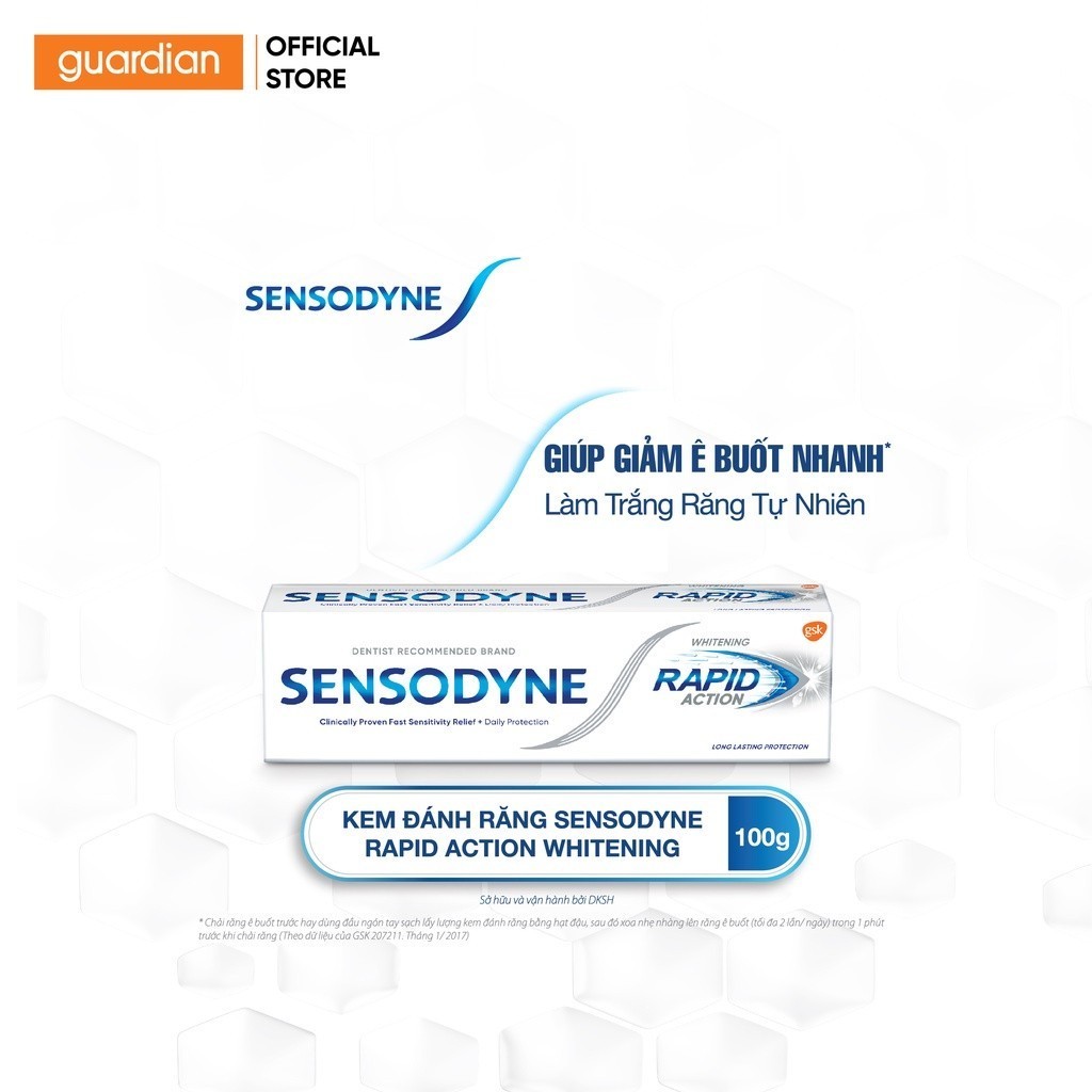 Kem Đánh Răng Rapid Whitening Sensodyne 100Gr