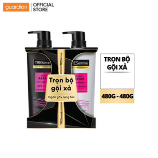 Combo Dầu Gội + Dầu Xả Tresemme Salon Rebond Cho Tóc Hư Tổn 480g x 2