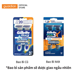 Dao Cạo Râu GILLETTE Blue3X Sensitive - Hộp 2 Cây