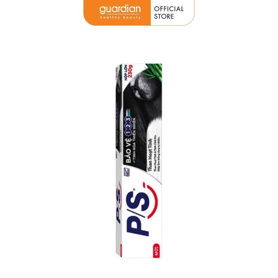 Kem đánh răng PS bảo vệ 123 than hoạt tính 180g