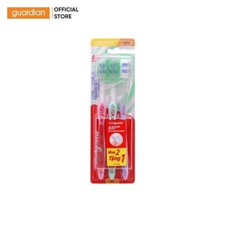 Bộ 3 bàn chải đánh răng colgate mềm, mảnh