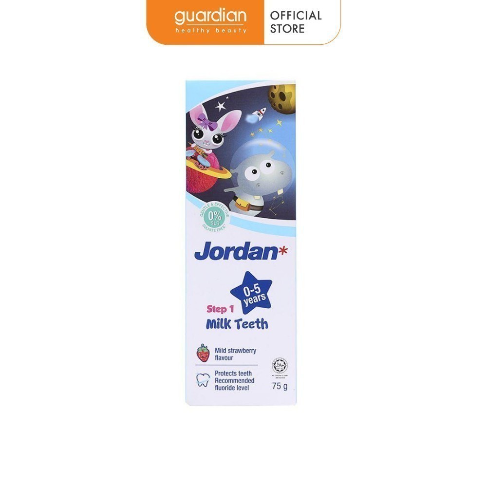 Kem Đánh Rang Trẻ Em Hương Dâu Từ 0 Đến 5 Tuổi Jordan 75Gr