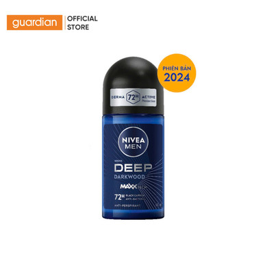 Lăn Khử Mùi Than Đen Hoạt Tính Dành Cho Nam NIVEA MEN 50ml
