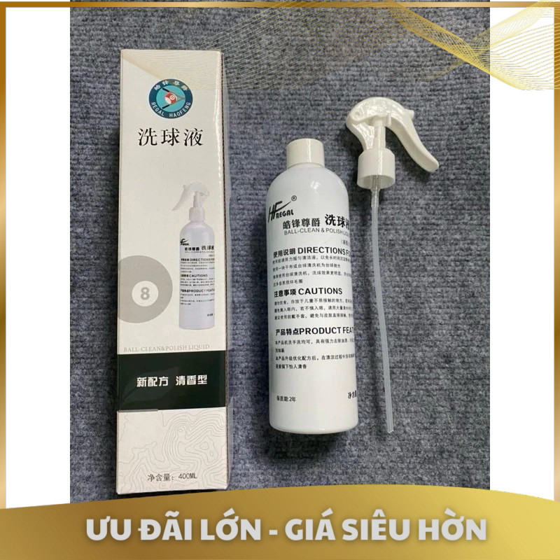 Nước lau bida Regal - Nước xịt rửa bi - Chai lau bi bida hàng nhập khẩu  - Phụ kiện bida giá gốc