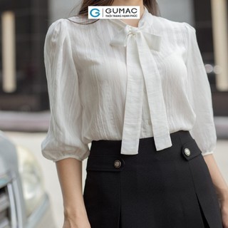 Áo kiểu cổ nơ GUMAC AD05061