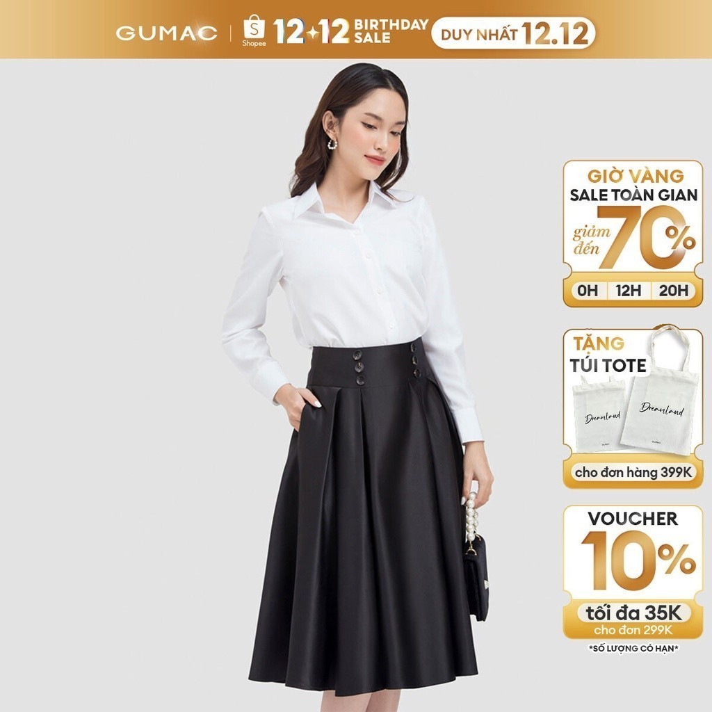 Áo sơ mi cơ bản AC06009 thời trang GUMAC