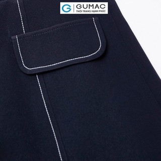 Đầm cổ đức chỉ viền GUMAC LDD0804