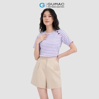 Áo sọc phối nút thời trang GUMAC ATC10063