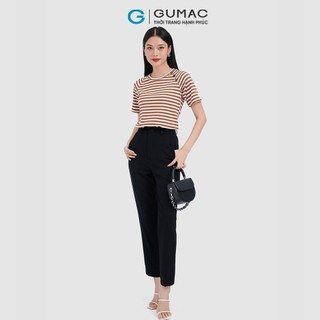 Áo sọc phối nút thời trang GUMAC ATC10063
