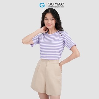Áo sọc phối nút thời trang GUMAC ATC10063