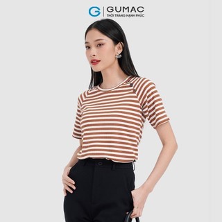 Áo sọc phối nút thời trang GUMAC ATC10063