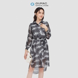 Đầm sơ mi buộc eo DC06048 thời trang GUMAC