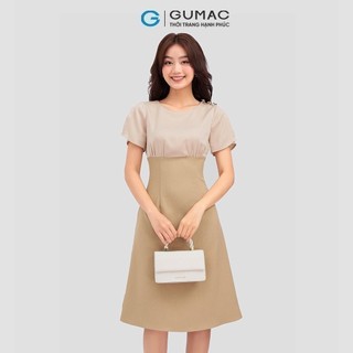Đầm tay xẻ thời trang GUMAC DC12057