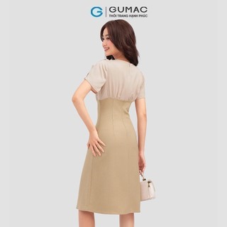Đầm tay xẻ thời trang GUMAC DC12057