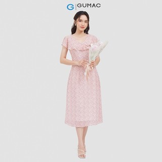 Đầm maxi cổ bèo DC06069 thời trang GUMAC