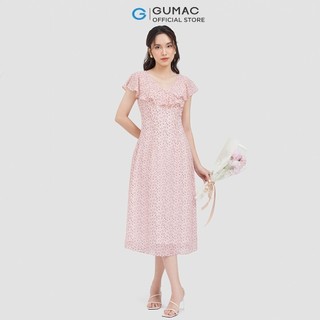 Đầm maxi cổ bèo DC06069 thời trang GUMAC