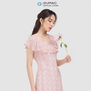 Đầm maxi cổ bèo DC06069 thời trang GUMAC