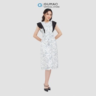 Đầm sơ mi phối bèo DC05087 thời trang GUMAC