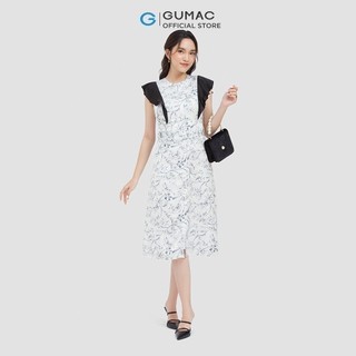 Đầm sơ mi phối bèo DC05087 thời trang GUMAC