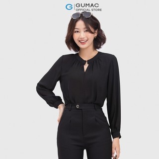 Áo kiểu cổ xẻ thời trang GUMAC AC04048