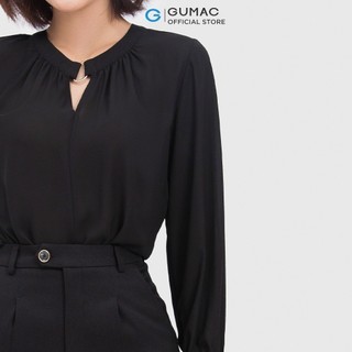 Áo kiểu cổ xẻ thời trang GUMAC AC04048