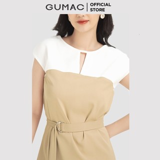Đầm suông PHỐI ĐAI DB919 GUMAC