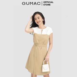 Đầm suông PHỐI ĐAI DB919 GUMAC