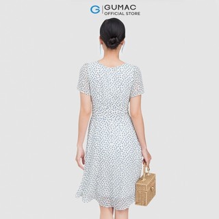 Đầm cổ V phối nút DC06032 thời trang GUMAC