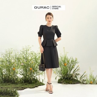 Đầm bèo phối eo thời trang GUMAC DC03064